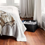 The Citizenry - Azad Low Leather Storage Bin