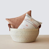 The Citizenry - Dhara Leather Square Pillow