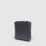 Metier - Medium Travel Organiser Slim Signature Canvas Navy