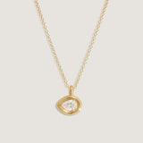 Kinn - Colette Pendant Pear Diamond Necklace
