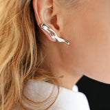 Kinn - Elara Sculptural Earring Silver