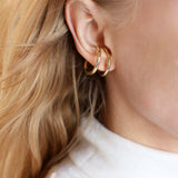 Kinn - Lena Double Passage Sculptural Ring/Ear Cuff Gold