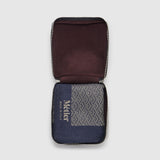 Metier - Small Cashmere Throw Navy and Natural