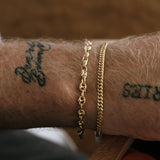 Kinn - Men's Petite Puffed Mariner Chain Bracelet