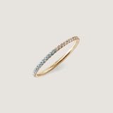 Kinn - Two In One Pavé Ring March Aquamarine