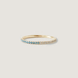 Kinn - Two In One Pavé Ring March Aquamarine