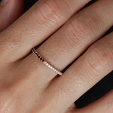 Kinn - Two In One Pavé Ring January Garnet