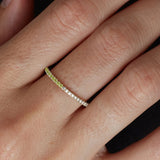 Kinn - Two In One Pavé Ring August Peridot