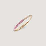 Kinn - Two In One Pavé Ring October Pink Tourmaline