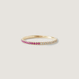 Kinn - Two In One Pavé Ring October Pink Tourmaline