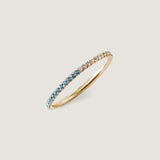 Kinn - Two In One Pavé Ring December Blue Topaz