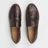 Jamie Haller - The Penny Loafer in Espresso Croc