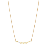 Dorsey - CURVE, LAB YELLOW SAPPHIRE AND DIAMOND GOLD NECKLACE