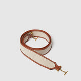 Metier - Shoulder Strap Natural Linen with Cognac