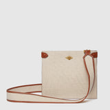 Metier - Shoulder Strap Natural Linen with Cognac