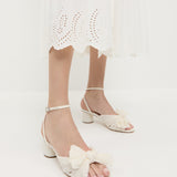 Loeffler Randall - Dahlia Pearl Pleated Bow Heel