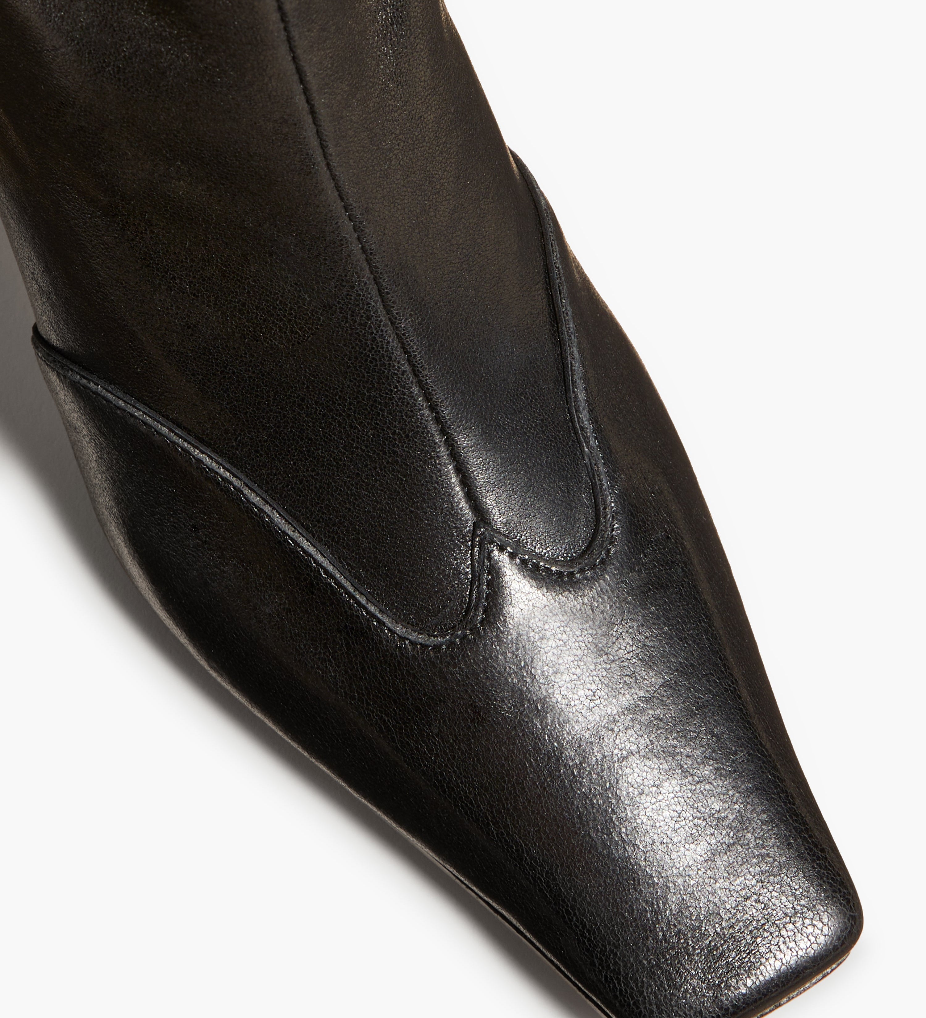 Khaite - Nevada Stretch High Boot in Black Calf Leather