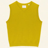 DÔEN - DAMIA CASHMERE VEST -- ANTIQUE MOSS