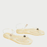 Loeffler Randall - Dana Champagne Strappy Jelly Sandal
