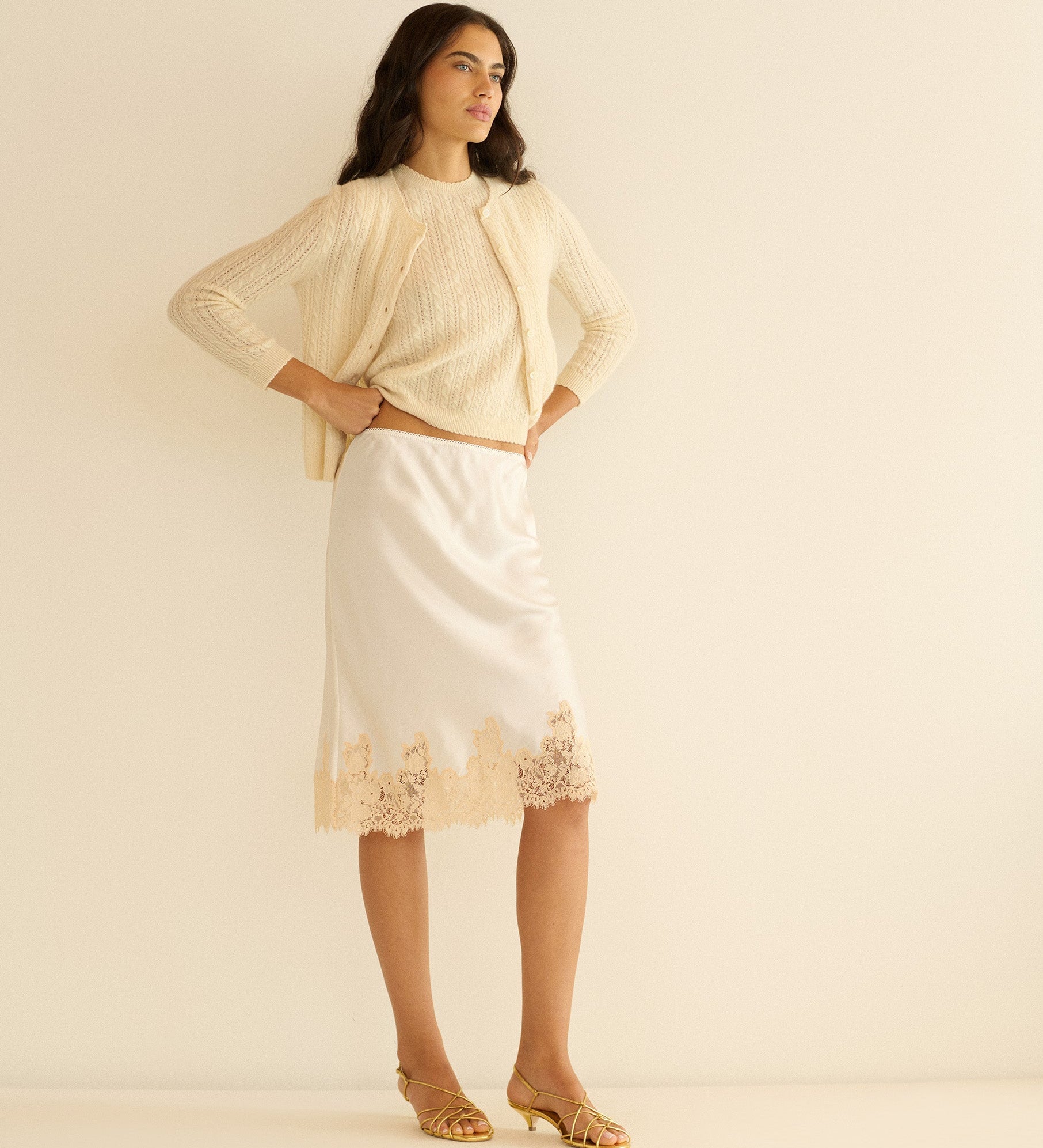 DOEN - DANAE CASHMERE CABLE CARDIGAN
