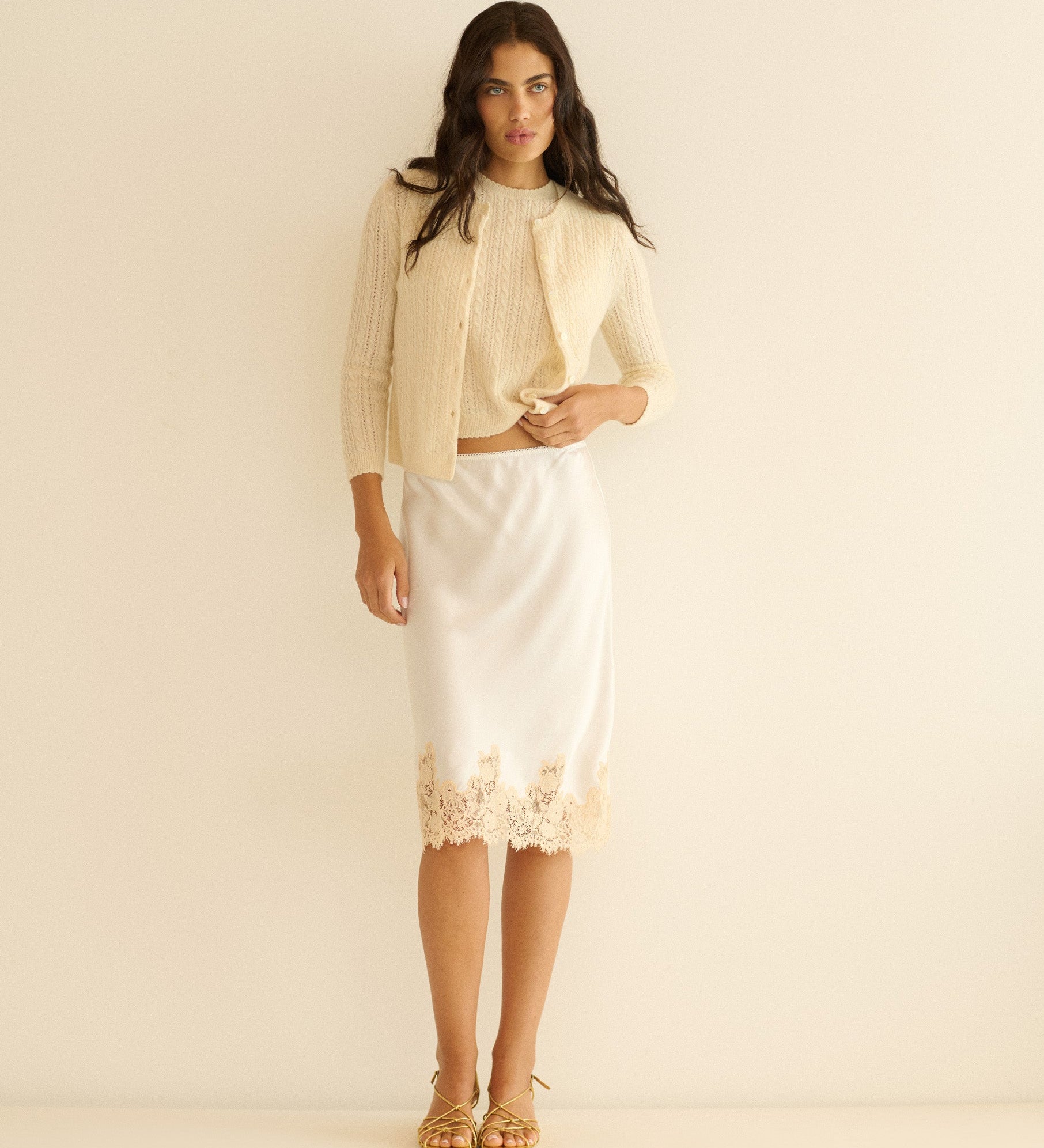 DOEN - DANAE CASHMERE CABLE CARDIGAN