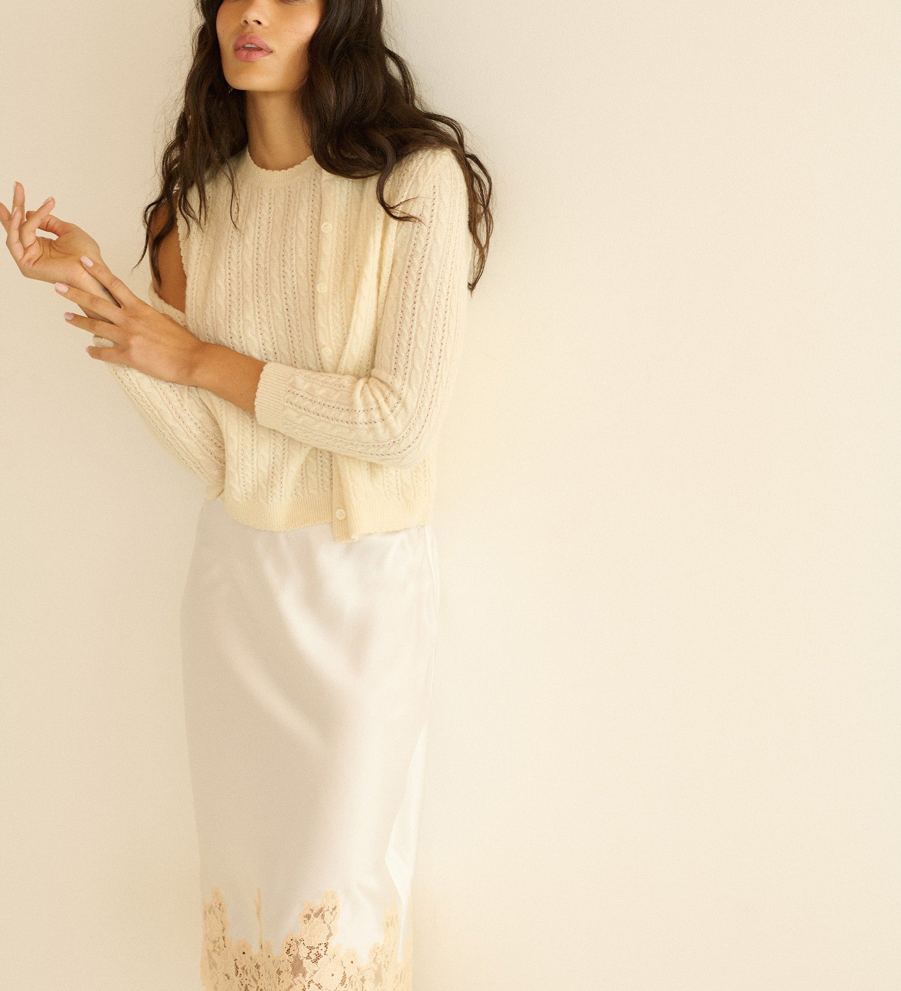 DOEN - DANAE CASHMERE CABLE CARDIGAN