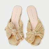 Loeffler Randall - Daphne Gold Bow Slide Sandal
