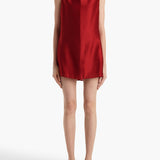 Khaite - Daria Dress in Crimson