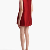 Khaite - Daria Dress in Crimson