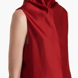 Khaite - Daria Dress in Crimson