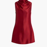 Khaite - Daria Dress in Crimson