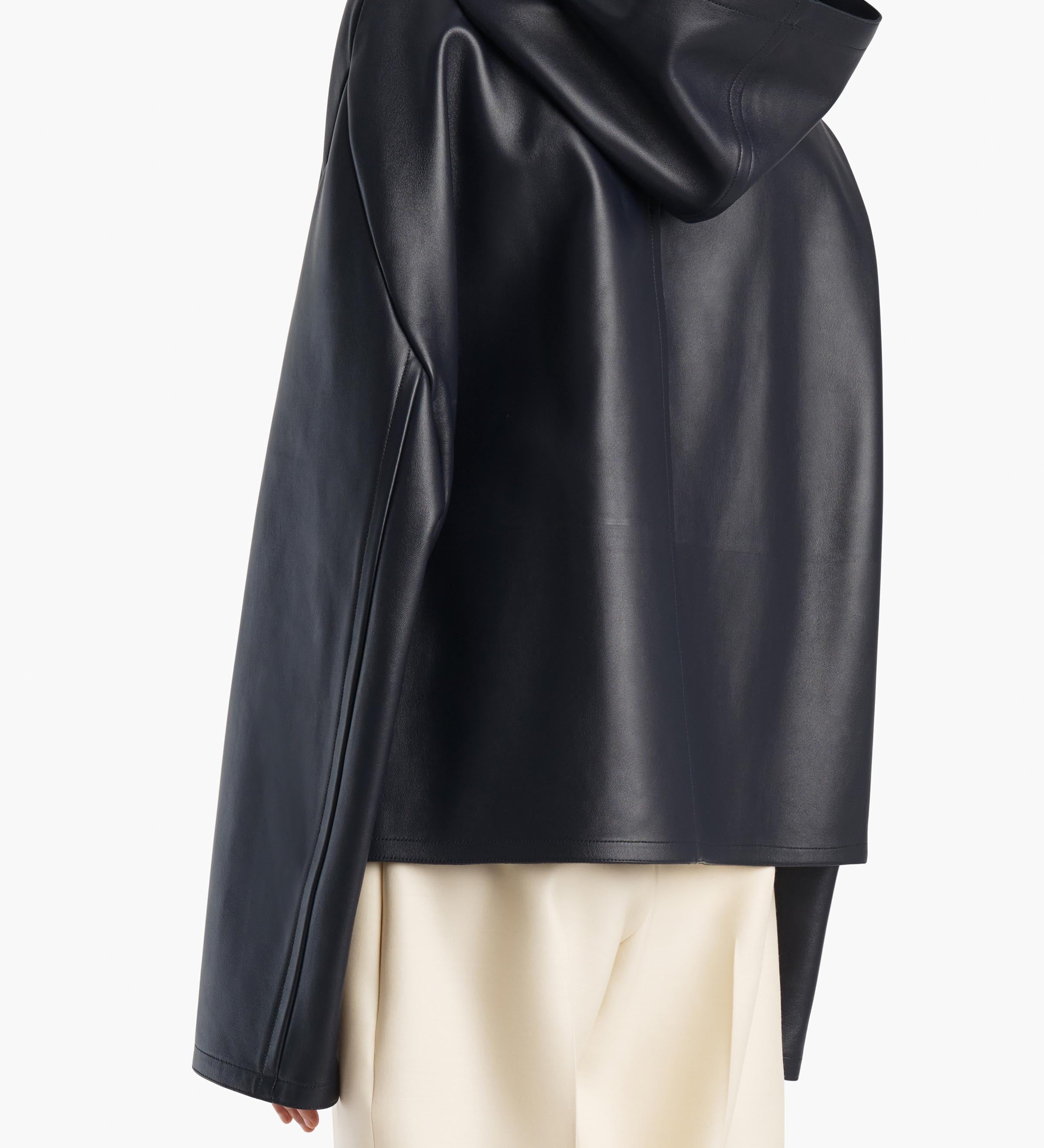 Khaite - Darlo Jacket in Dark Navy Leather