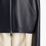 Khaite - Darlo Jacket in Dark Navy Leather