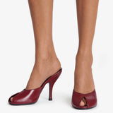 Jude - Date Mule in Bordeaux Leather
