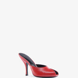 Jude - Date Mule in Red Creased Leather
