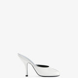 Jude - Date Mule in White Creased Leather