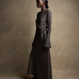 DÔEN - DAVINA DRESS -- CARDINALE FOULARD