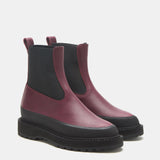Le Monde Beryl - Chelsea Dolomite Shearling / Burgundy Leather