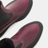 Le Monde Beryl - Chelsea Dolomite Shearling / Burgundy Leather
