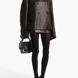 Khaite - Dean Jacket in Black Leather with Shearling