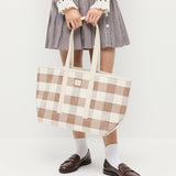 Loeffler Randall - Deanie Brown Gingham Tote