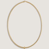 Kinn - Delphine Ribbed Pendant Diamond Necklace