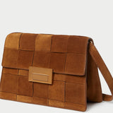 Loeffler Randall - Delphine Cacao Suede Shoulder Bag