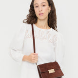 Loeffler Randall - Delphine Espresso Suede Shoulder Bag