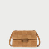 Loeffler Randall - Delphine Toffee Woven Suede Shoulder Bag