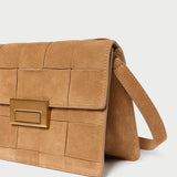 Loeffler Randall - Delphine Toffee Woven Suede Shoulder Bag