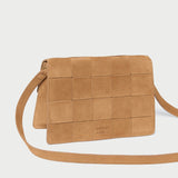 Loeffler Randall - Delphine Toffee Woven Suede Shoulder Bag