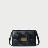 Loeffler Randall - Delphine Black Woven Leather Shoulder Bag