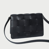 Loeffler Randall - Delphine Black Woven Leather Shoulder Bag
