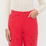 Loeffler Randall - Demi Embroidered Pant